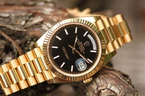 rolex day date 41 black dial|Rolex Day-Date 40 228238.